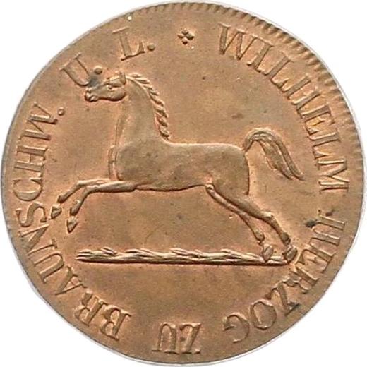 Anverso 2 Pfennige 1832 CvC - valor de la moneda  - Brunswick-Wolfenbüttel, Guillermo