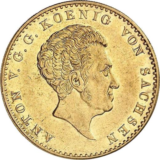 Аверс монеты - 10 талеров 1834 года G - цена золотой монеты - Саксония-Альбертина, Антон