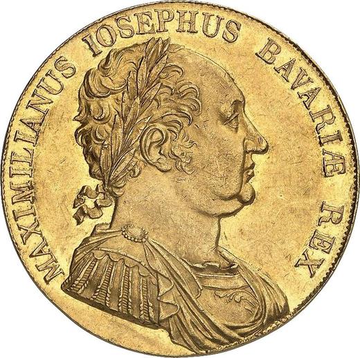 Аверс монеты - 8 дукатов MDCCCXVIII (1818) года "Конституция" Золото - цена золотой монеты - Бавария, Максимилиан I