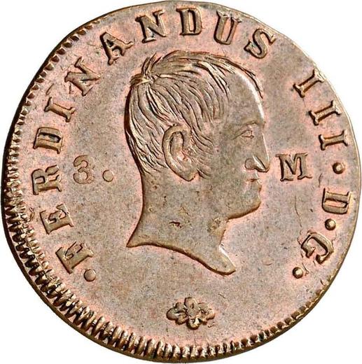 Аверс монеты - 3 мараведи 1830 года PP - цена  монеты - Испания, Фердинанд VII