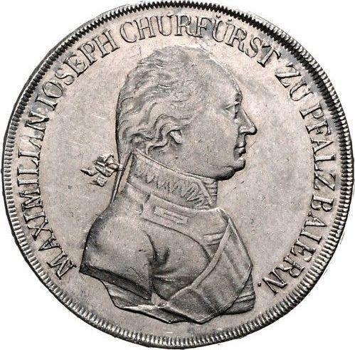 Аверс монеты - Талер 1805 года - цена серебряной монеты - Бавария, Максимилиан I