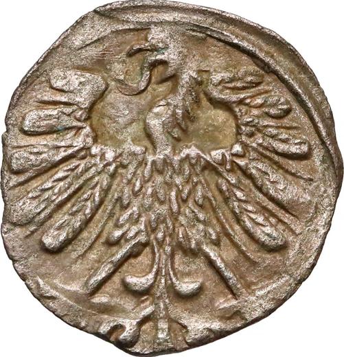 Аверс монеты - Денарий 1558 года "Литва" - цена серебряной монеты - Польша, Сигизмунд II Август