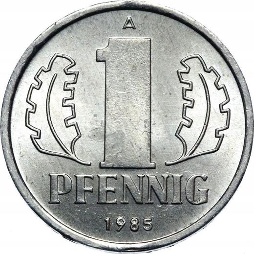 Obverse 1 Pfennig 1985 A -  Coin Value - Germany, GDR