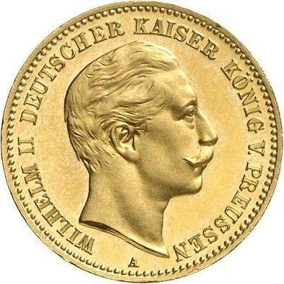 Аверс монеты - 10 марок 1907 года A "Пруссия" - цена золотой монеты - Германия, Германская Империя