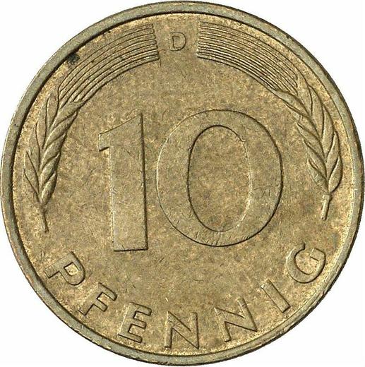 Аверс монеты - 10 пфеннигов 1994 года D - цена  монеты - Германия, ФРГ