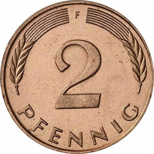 Аверс монеты - 2 пфеннига 1988 года F - цена  монеты - Германия, ФРГ