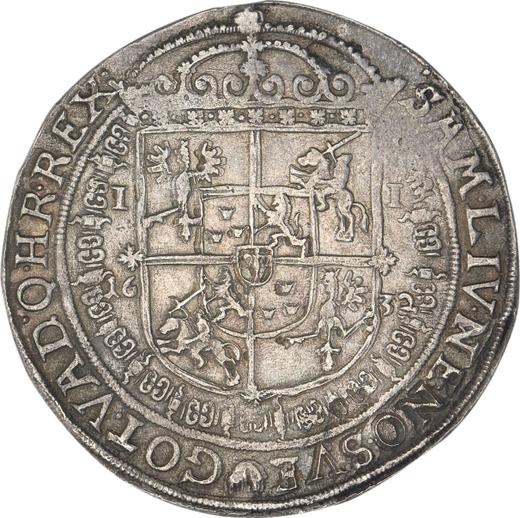 Реверс монеты - Полталера 1633 года II "Тип 1633-1634" - цена серебряной монеты - Польша, Владислав IV