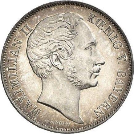Awers monety - 1 gulden 1853 - cena srebrnej monety - Bawaria, Maksymilian II