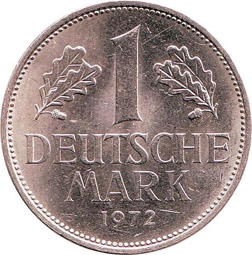 Obverse 1 Mark 1972 D -  Coin Value - Germany, FRG