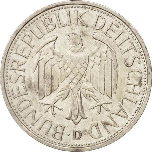 Реверс монеты - 1 марка 1989 года D - цена  монеты - Германия, ФРГ