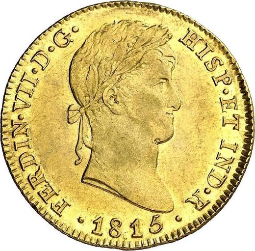 Obverse 4 Escudos 1815 M GJ - Gold Coin Value - Spain, Ferdinand VII