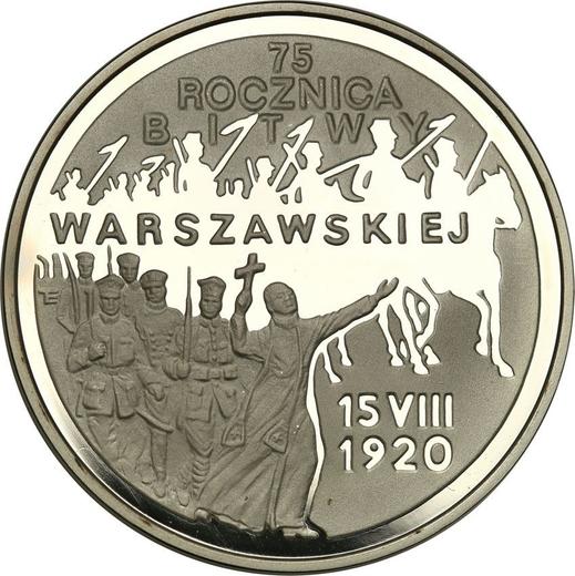 Reverso 20 eslotis 1995 MW ET "75 aniversario de la batalla de Varsovia" - valor de la moneda de plata - Polonia, República moderna