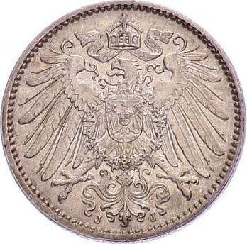 Rewers monety - 1 marka 1915 J "Typ 1891-1916" - cena srebrnej monety - Niemcy, Cesarstwo Niemieckie