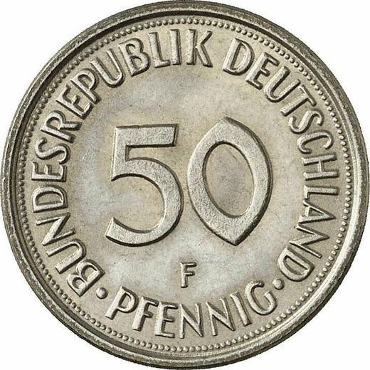 Anverso 50 Pfennige 1976 F - valor de la moneda  - Alemania, RFA