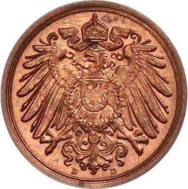 Reverso 1 Pfennig 1903 D "Tipo 1890-1916" - valor de la moneda  - Alemania, Imperio alemán