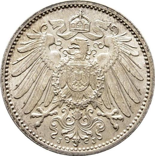 Reverso 1 marco 1905 J "Tipo 1891-1916" - valor de la moneda de plata - Alemania, Imperio alemán