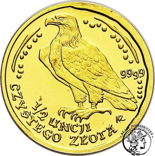 Reverse 200 Zlotych 2002 MW NR "White-tailed eagle" - Gold Coin Value - Poland, III Republic after denomination
