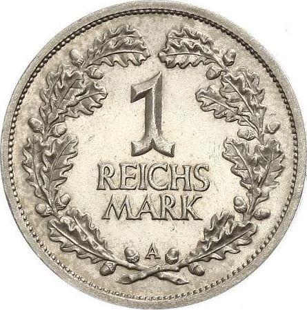 Реверс монеты - 1 рейхсмарка 1925 года A - цена серебряной монеты - Германия, Bеймарская республика