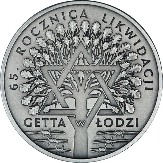 Reverso 20 eslotis 2009 MW ET "65 aniversario de la liquidación del gueto en Lodz" - valor de la moneda de plata - Polonia, República moderna