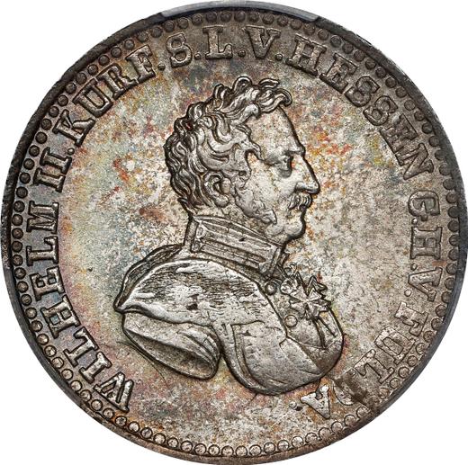 Аверс монеты - 1/6 талера 1826 года - цена серебряной монеты - Гессен-Кассель, Вильгельм II