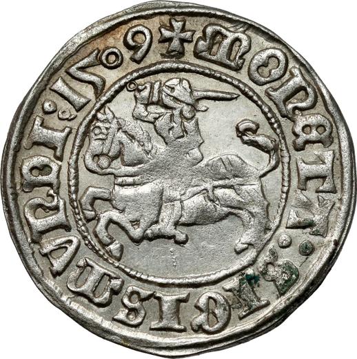 Аверс монеты - Полугрош (1/2 гроша) 1509 "Литва" - Польша, Сигизмунд I Старый