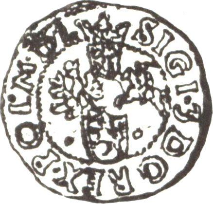 Rewers monety - Szeląg 1598 F "Mennica wschowska" - cena srebrnej monety - Polska, Zygmunt III