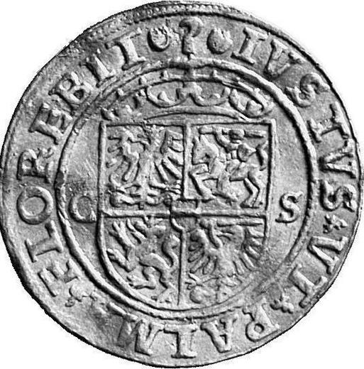 Реверс монеты - Дукат 1534 года CS - цена золотой монеты - Польша, Сигизмунд I Старый