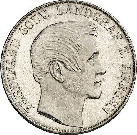 Аверс монеты - Талер 1859 года - цена серебряной монеты - Гессен-Гомбург, Фердинанд
