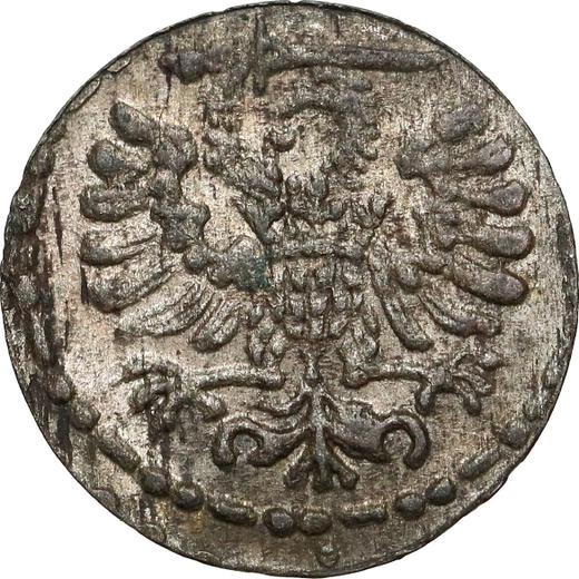 Реверс монеты - Денарий 1595 года "Гданьск" - цена серебряной монеты - Польша, Сигизмунд III Ваза