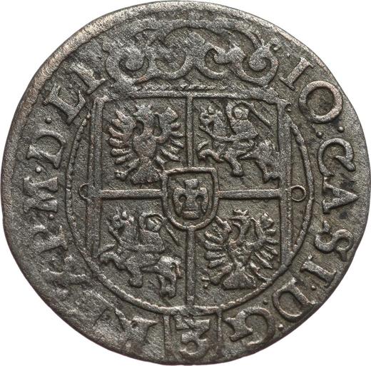 Rewers monety - Półtorak 1661 "Napis "24"" - cena srebrnej monety - Polska, Jan II Kazimierz