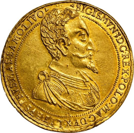 Awers monety - Donatywa 10 dukatów 1595 - cena złotej monety - Polska, Zygmunt III