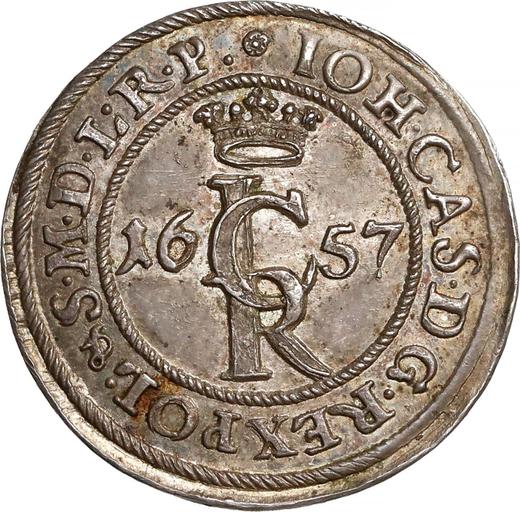 Awers monety - PRÓBA Szeląg 1657 "Gdańsk" - cena srebrnej monety - Polska, Jan II Kazimierz