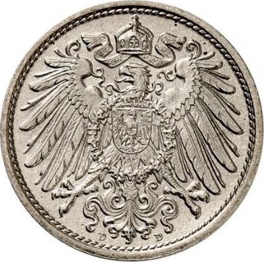Reverso 10 Pfennige 1903 D "Tipo 1890-1916" - valor de la moneda  - Alemania, Imperio alemán