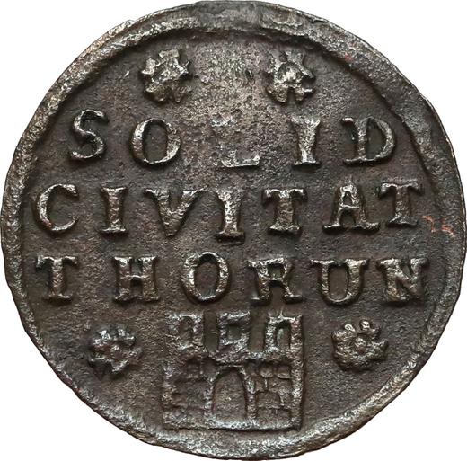 Reverso Szeląg 1761 "de Torun" - valor de la moneda  - Polonia, Augusto III