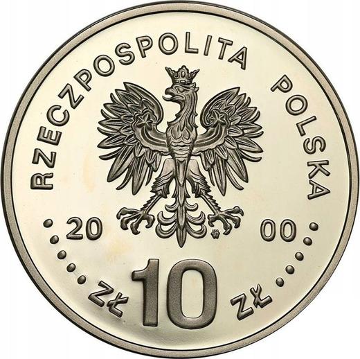 Awers monety - 10 złotych 2000 MW ET "Jan II Kazimierz Waza" Półpostać - cena srebrnej monety - Polska, III RP po denominacji