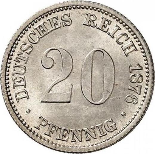 Obverse 20 Pfennig 1876 A "Type 1873-1877" - Silver Coin Value - Germany, German Empire