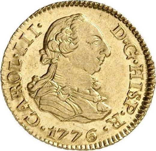 Аверс монеты - 1/2 эскудо 1776 года M PJ - цена золотой монеты - Испания, Карл III