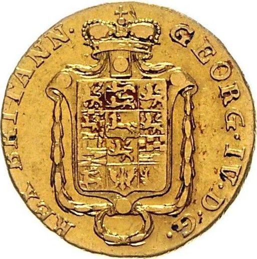Аверс монеты - 5 талеров 1823 года CvC - цена золотой монеты - Брауншвейг-Вольфенбюттель, Карл II
