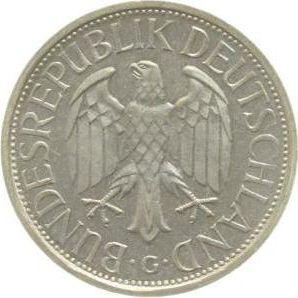 Rewers monety - 1 marka 1972 G - cena  monety - Niemcy, RFN