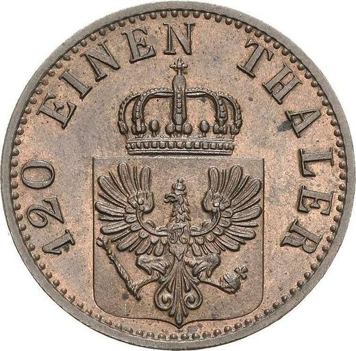 Аверс монеты - 3 пфеннига 1872 года B - цена  монеты - Пруссия, Вильгельм I