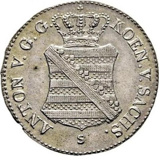 Awers monety - 1/12 Thaler 1830 S - cena srebrnej monety - Saksonia-Albertyna, Antoni