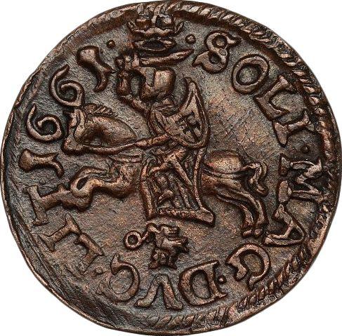 Reverso Szeląg 1661 TLB "Boratynka lituana" - valor de la moneda  - Polonia, Juan II Casimiro