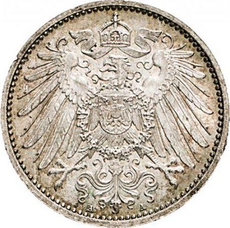Реверс монеты - 1 марка 1901 года A "Тип 1891-1916" - цена серебряной монеты - Германия, Германская Империя