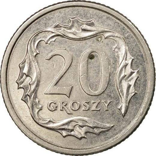 Rewers monety - 20 groszy 2011 MW - cena  monety - Polska, III RP po denominacji