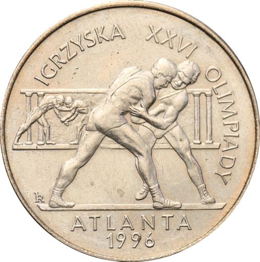 Реверс монеты - 2 злотых 1995 года MW RK "XXVI летние Олимпийские Игры - Атланта 1996" - цена  монеты - Польша, III Республика после деноминации