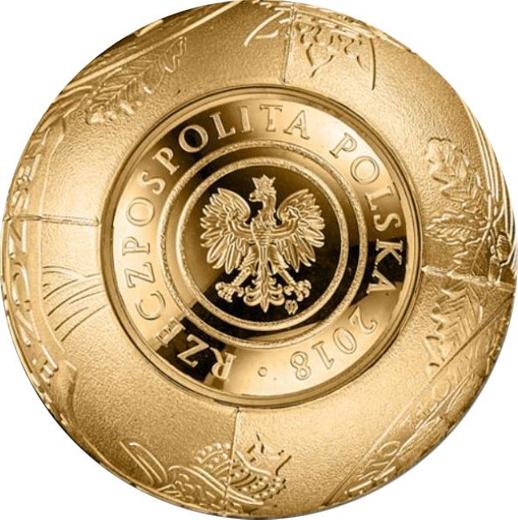 Аверс монеты - 2018 злотых 2018 года "100 лет независимости Польши" - цена золотой монеты - Польша, III Республика после деноминации