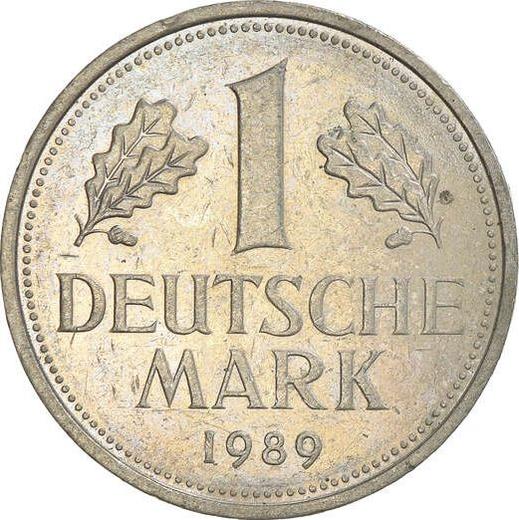 Anverso 1 marco 1989 J - valor de la moneda  - Alemania, RFA