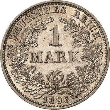 Obverse 1 Mark 1896 E "Type 1891-1916" - Silver Coin Value - Germany, German Empire