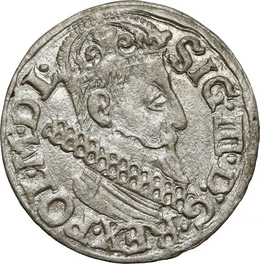 Awers monety - Trojak 1622 "Mennica krakowska" - cena srebrnej monety - Polska, Zygmunt III