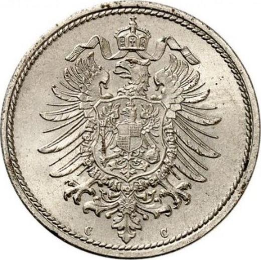 Реверс монеты - 10 пфеннигов 1873 года C "Тип 1873-1889" - цена  монеты - Германия, Германская Империя